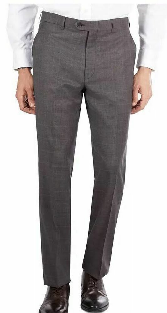 Ralph Lauren Mens UltraFlex Classic-Fit Wool Suit Pants, 42