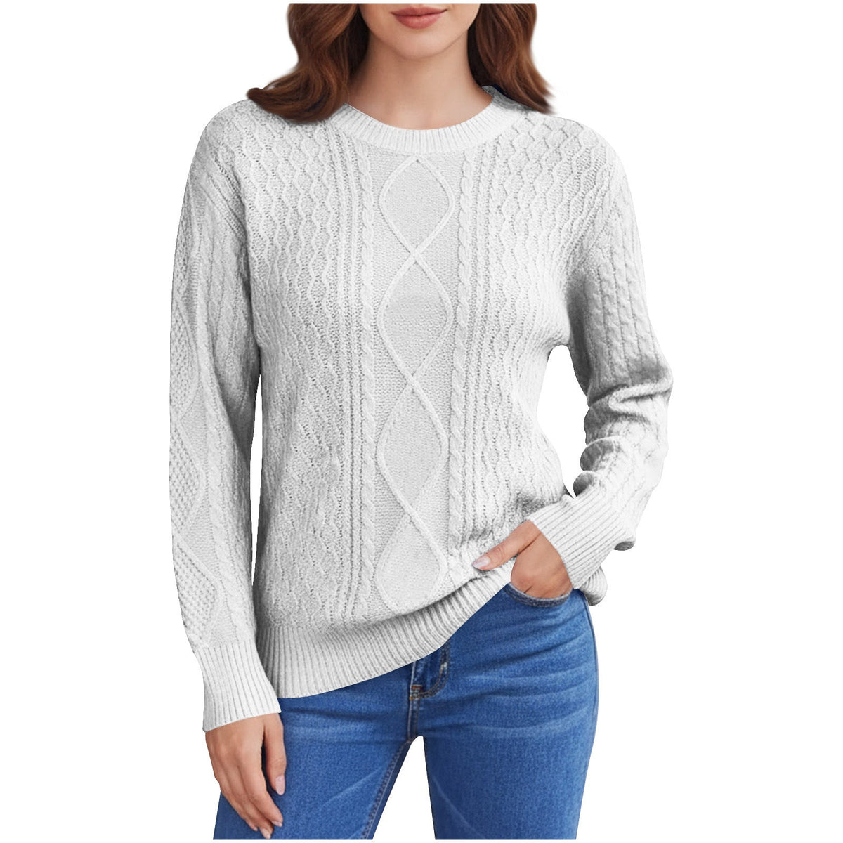 European And American Cross-Border Autumn And Winter New Loose Long-Sleeved Knitwears Retro Lazy Twisted Twist Knitwears Women's Pullover Knitwears