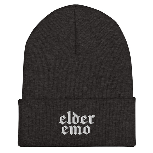 Elder Emo Embroidered Beanie