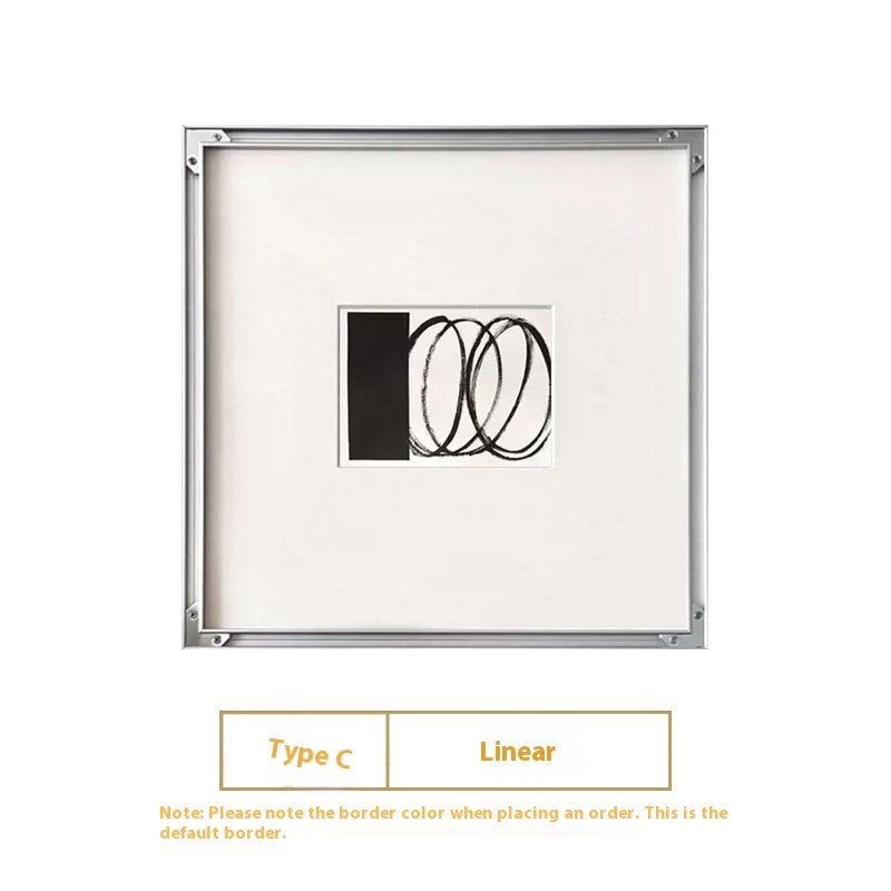Modern Simple Black And White Line Decorative Painting