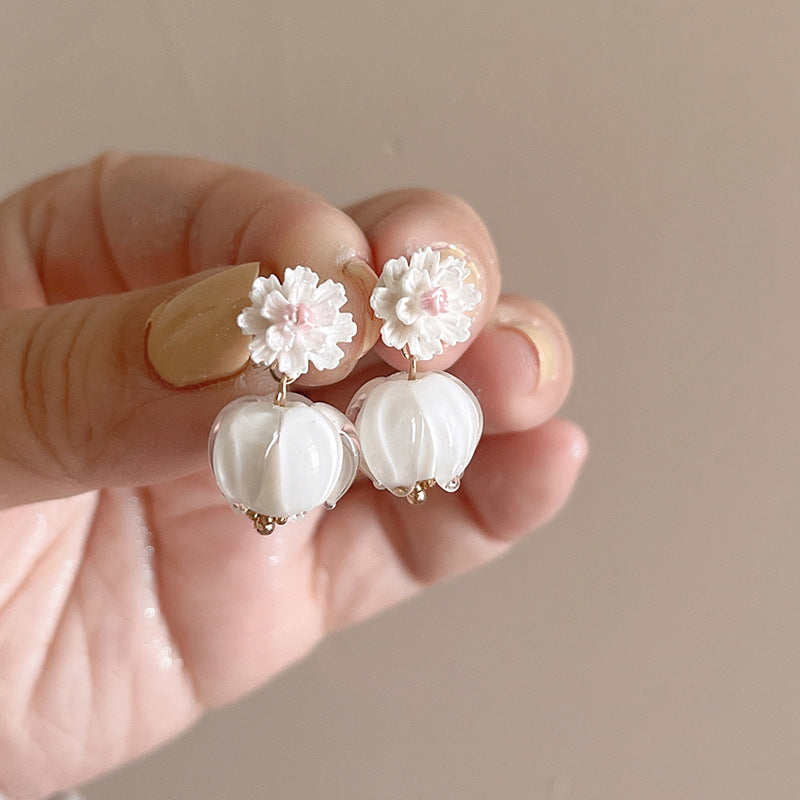 Simple Dainty Gold Heart Stud Earrings For Women Wear Through Sleep Everyday