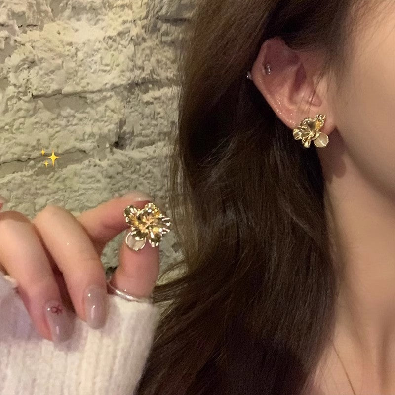 Ins Style Pearl Dangle Earrings Luxury Vintage Elegant Minimalist Ear Jewelry