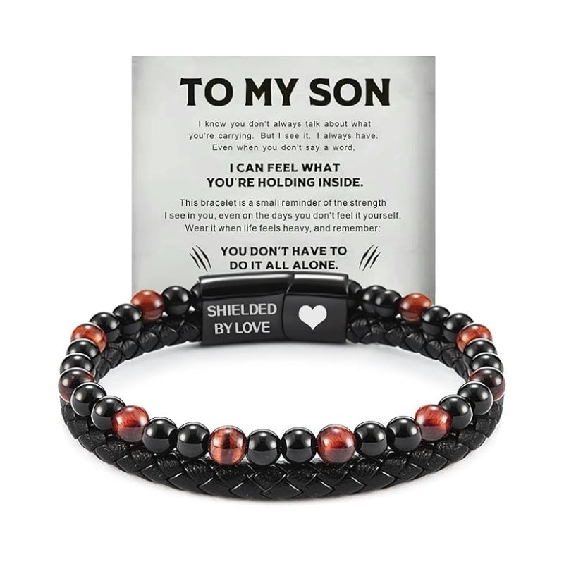 Stainless Steel Multi-layer Bracelet With A Card