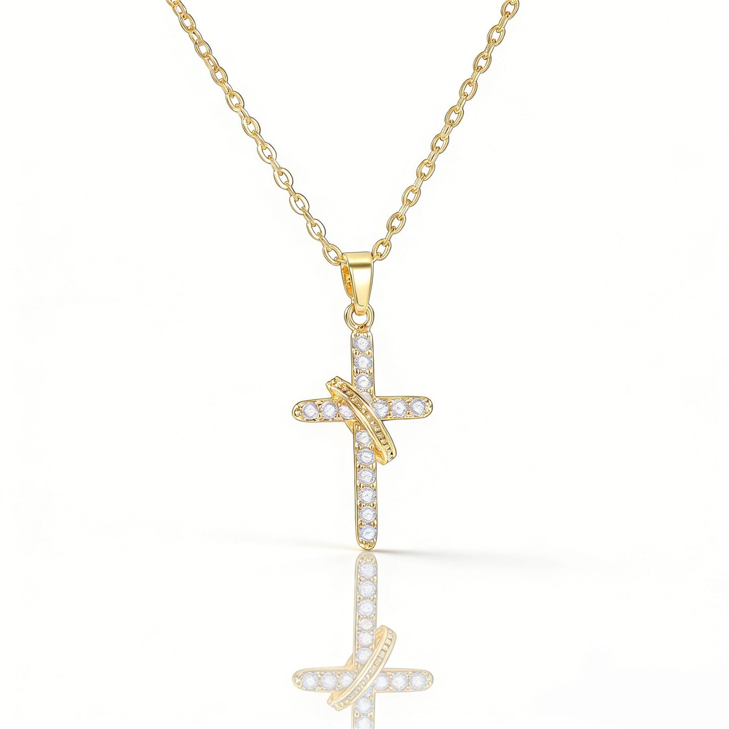 Simple Cross Pendant Necklace For Women
