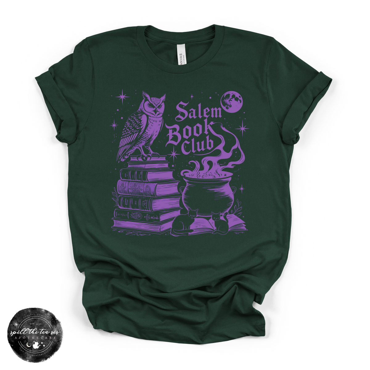 Salem Book Club Tee | Witchy Book Lover Graphic T-Shirt