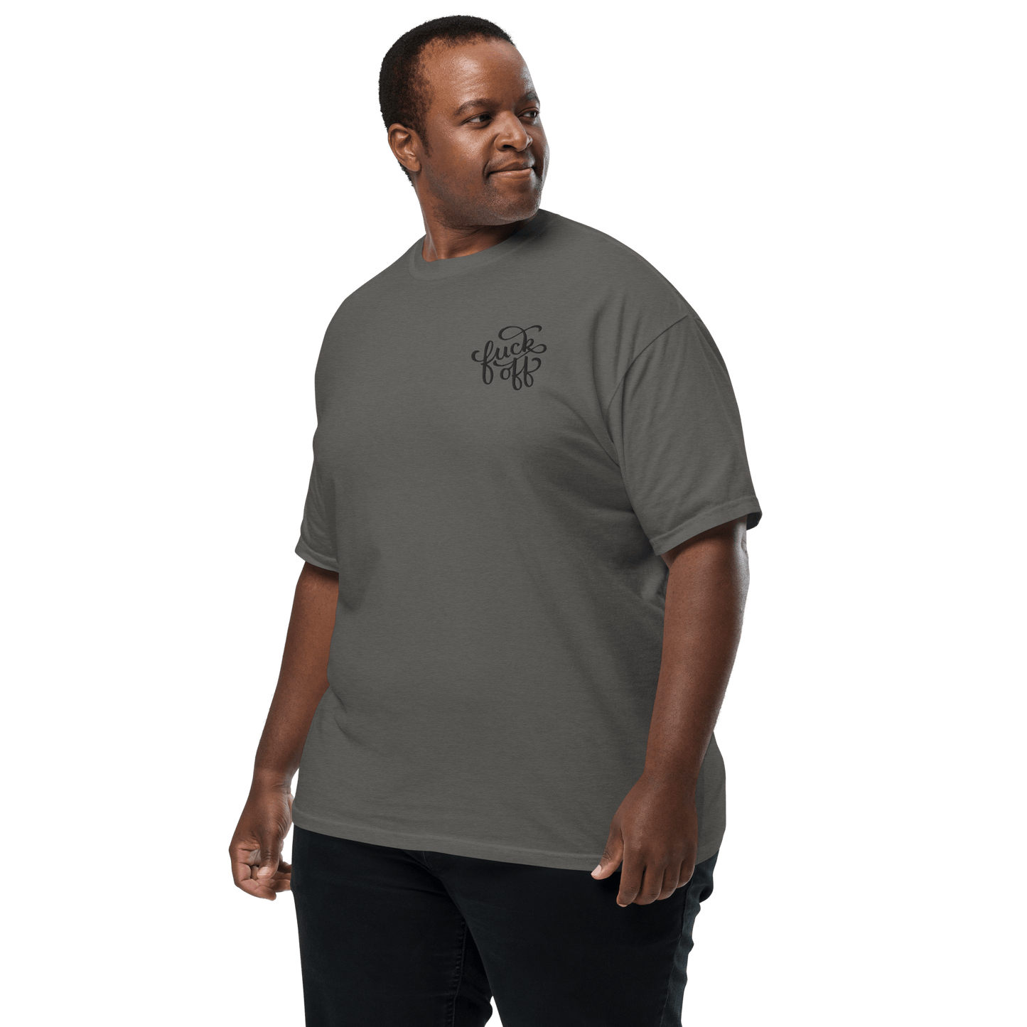 Fuck Off Embroidered Comfy Tee