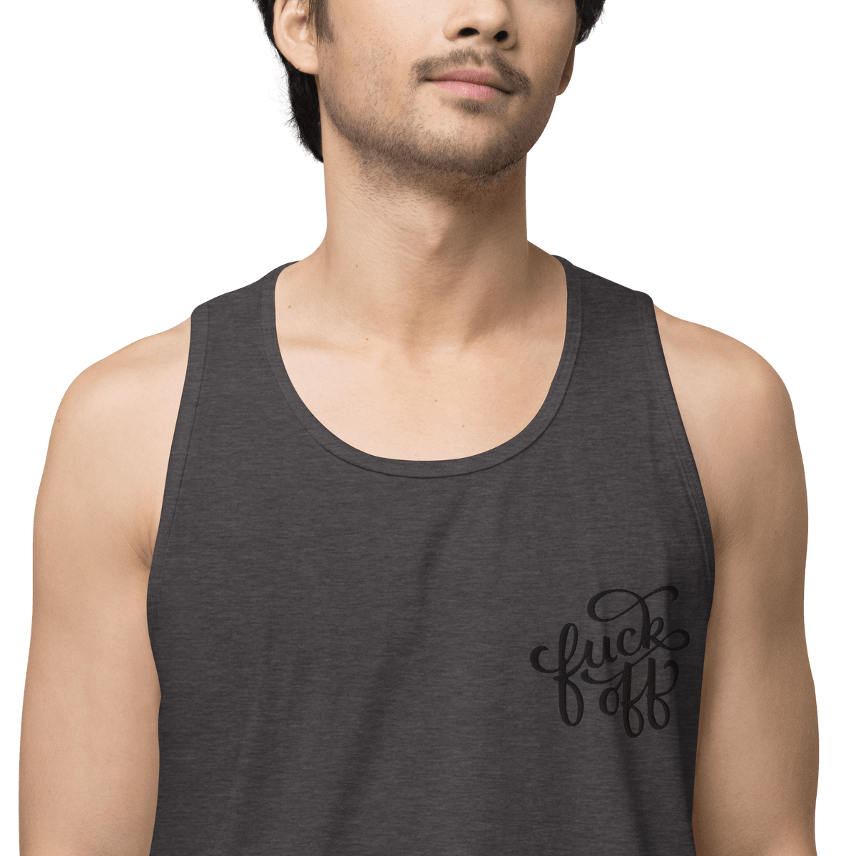 Fuck Off Embroidered Tank Top