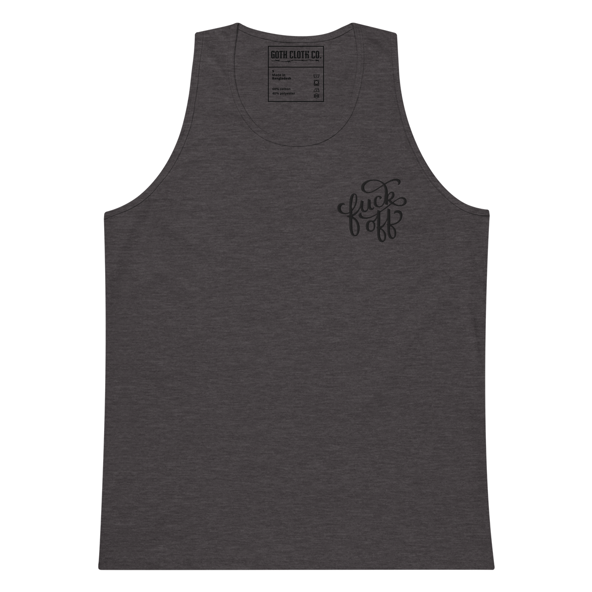 Fuck Off Embroidered Tank Top
