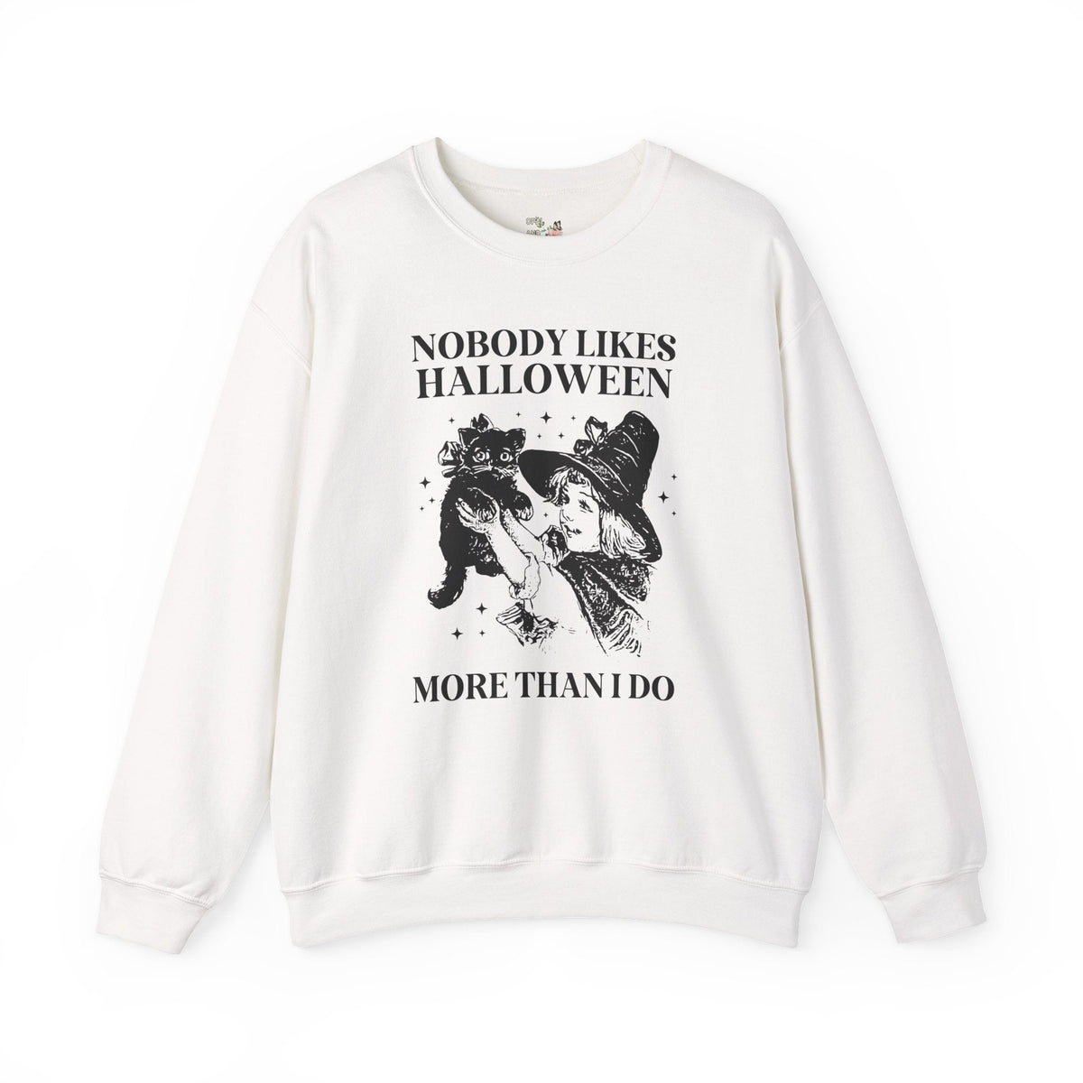 Funny Halloween Lover Sweatshirt with Cat