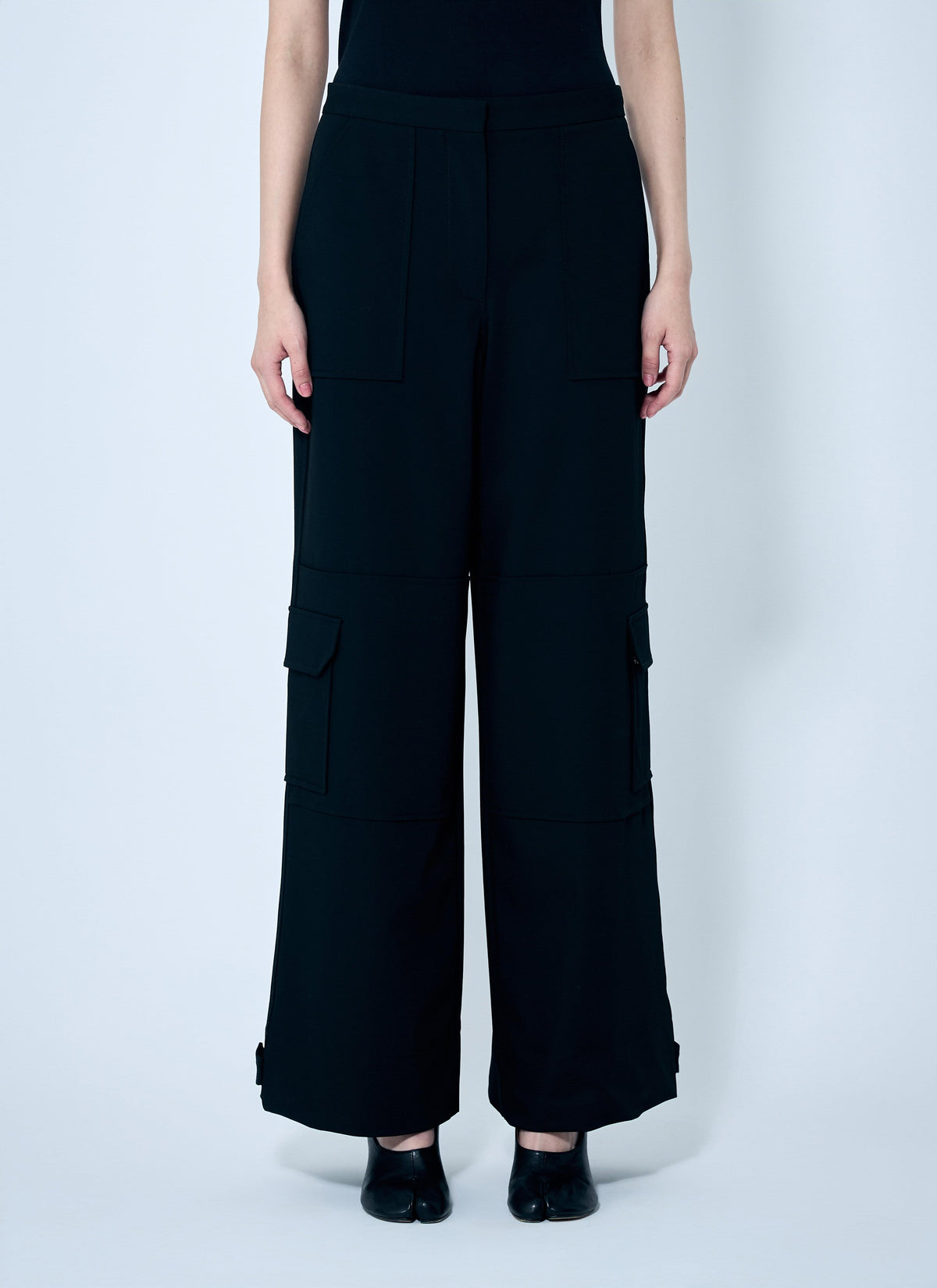 Ganni Women Solid Twill Suiting Cargo Pants