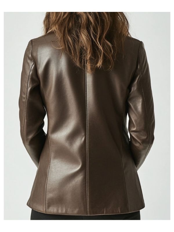 Grace Leather Brown Jacket - Women Leather Jacket Brown