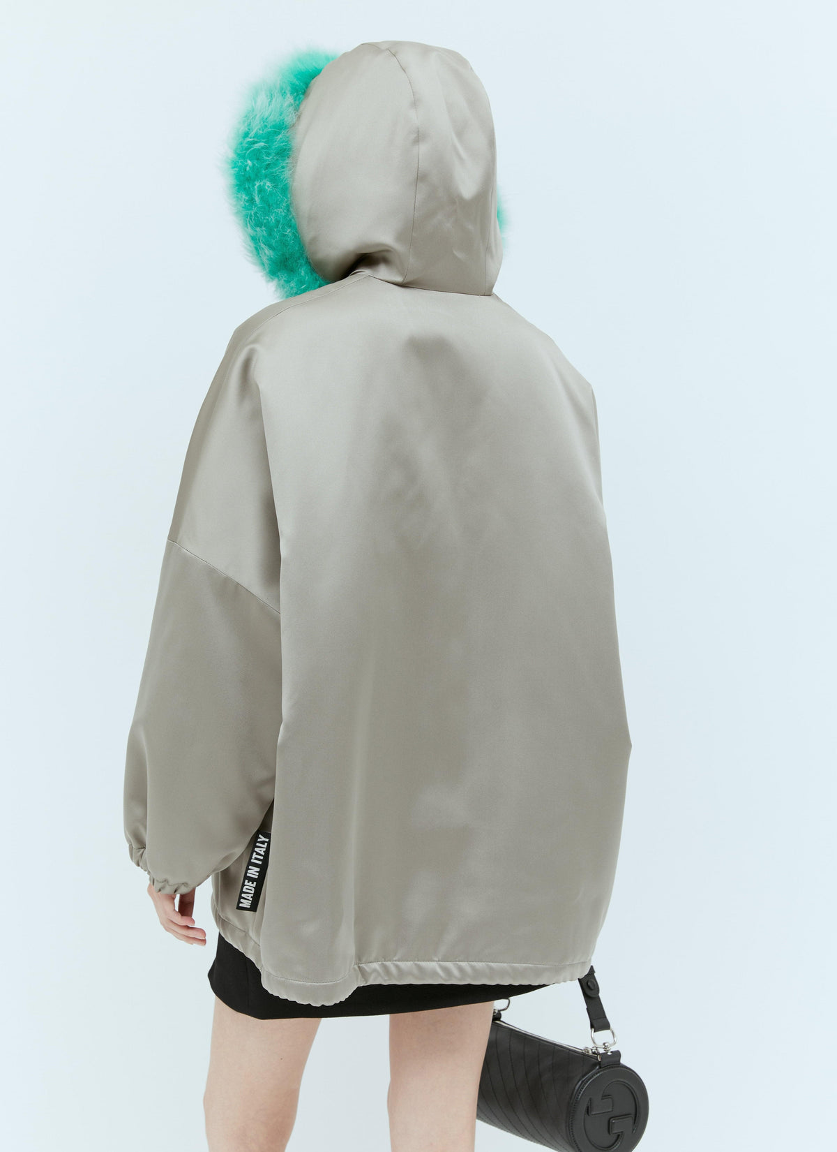 Gucci Women Satin Bomber Jacket