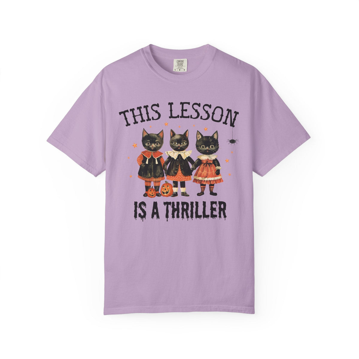 Halloween Teacher Cat Tee