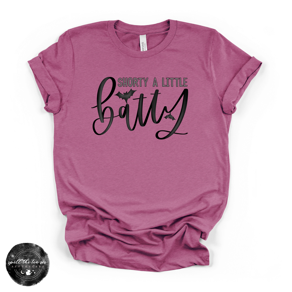 Shorty a Little Batty Tee | Cute Halloween Bat Graphic T-Shirt