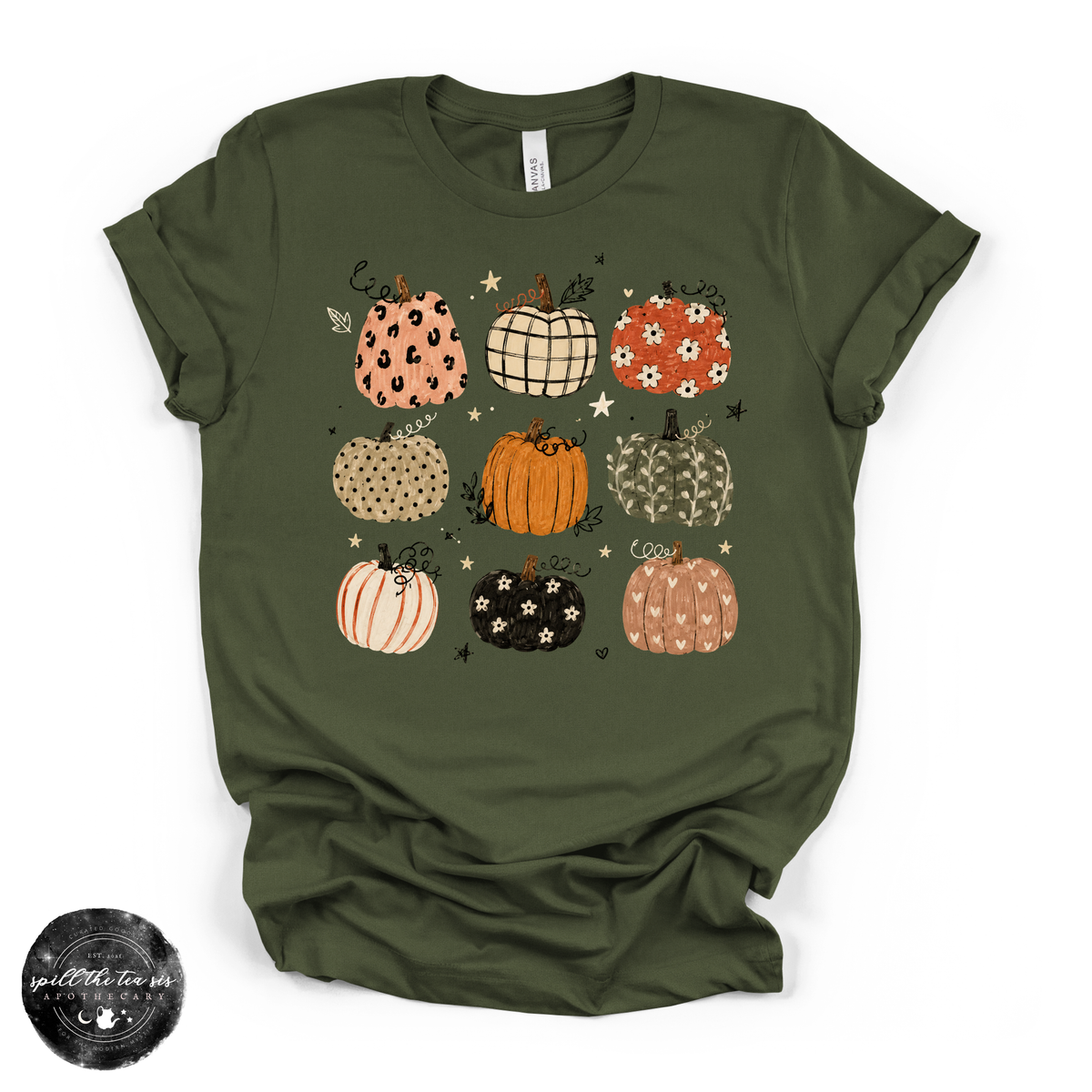Pumpkins Tee | Vintage Pumpkin Graphic T-Shirt
