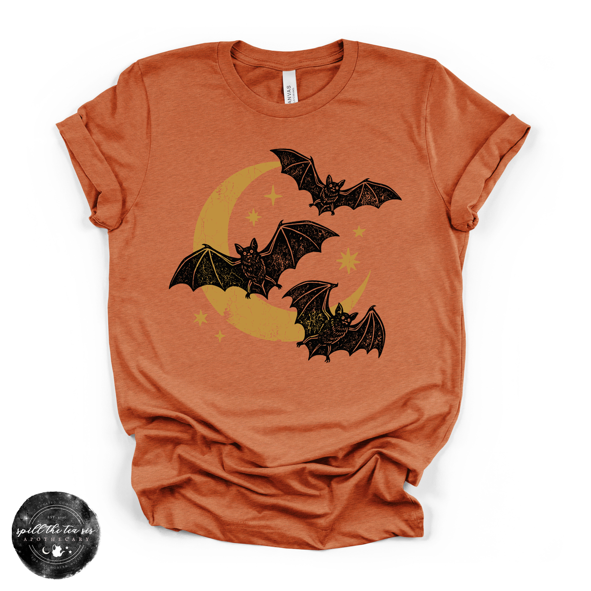 Bat Trio Tee | Cute Halloween Bat Graphic T-Shirt