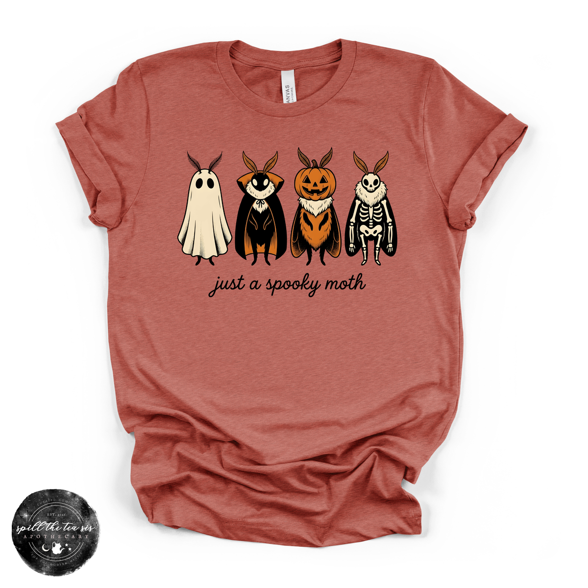Spooky Moth(man) Tee | Cryptid Halloween Graphic T-Shirt