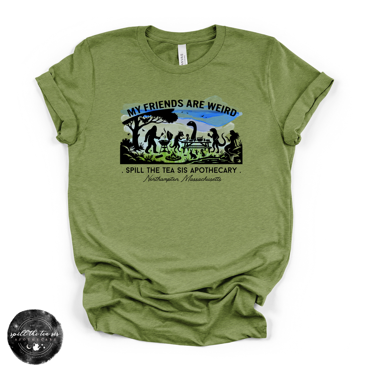My Friends Are Weird Tee | Funny Cryptid Graphic T-Shirt