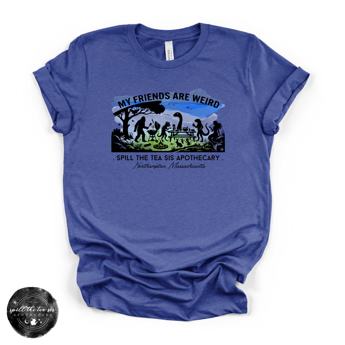 My Friends Are Weird Tee | Funny Cryptid Graphic T-Shirt