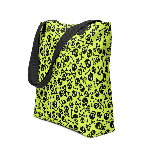 Lime Bones Tote bag