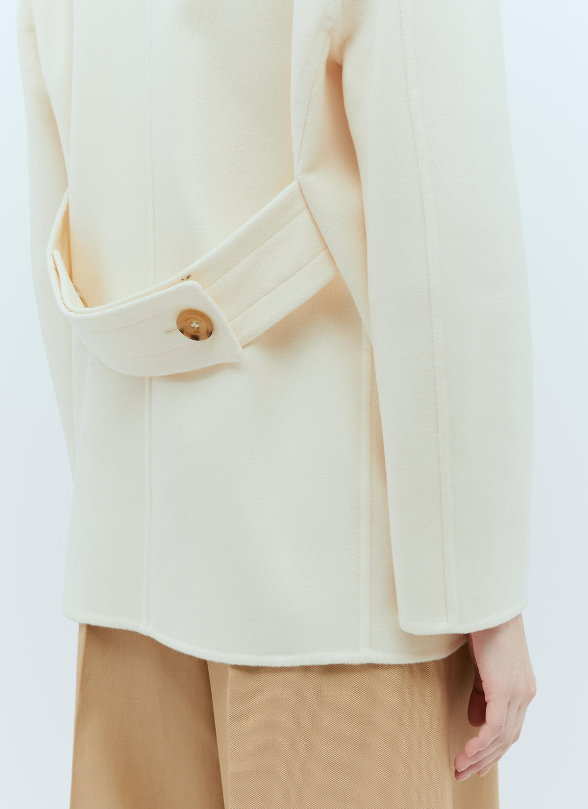 Max Mara Women Wool And Cashmere Pea Coat