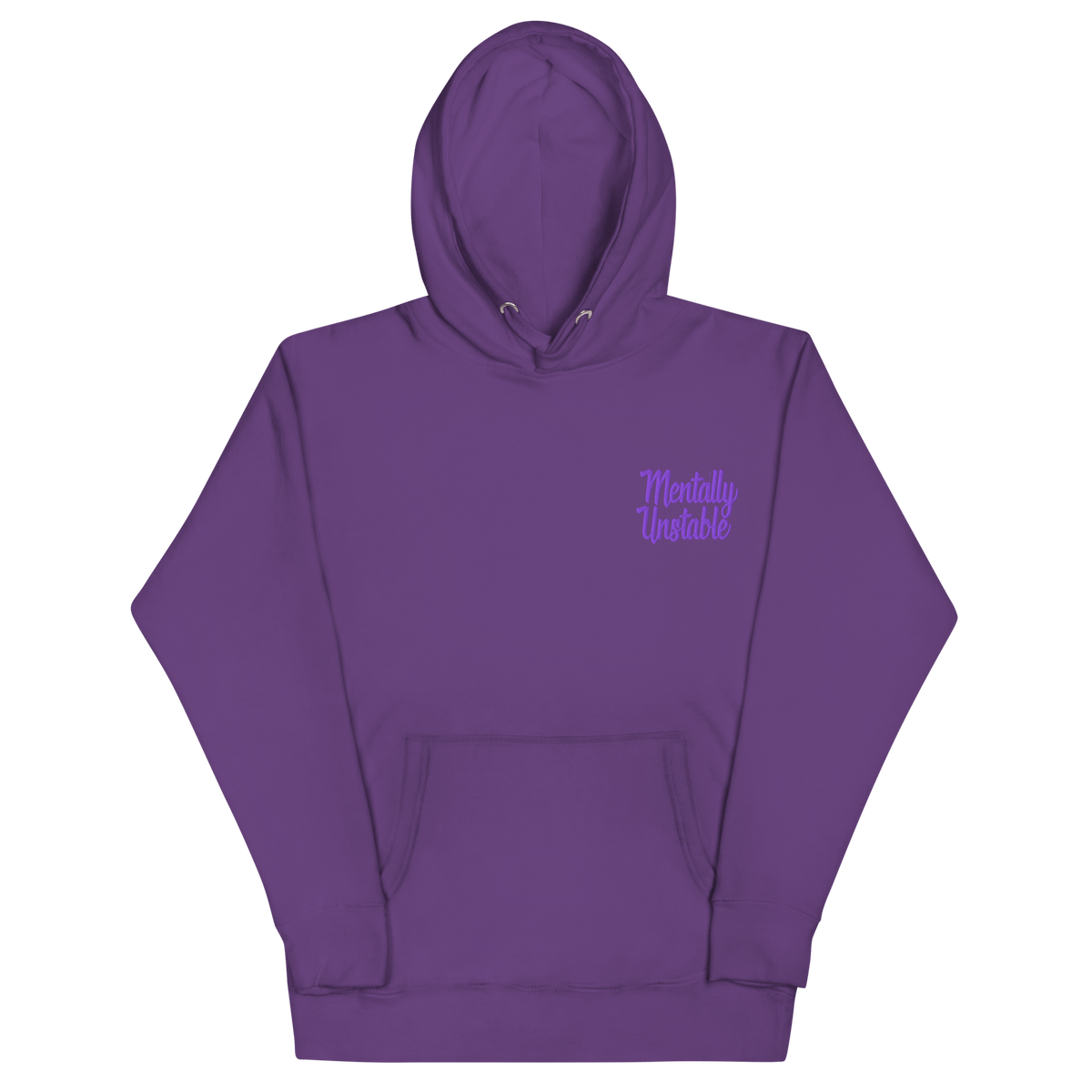 Mentally Unstable Embroidered Hoodie