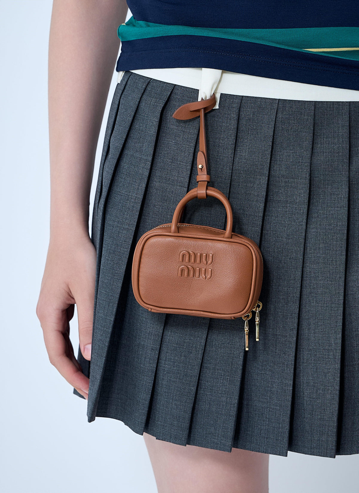 Miu Miu Women Micro Beau Leather Bag