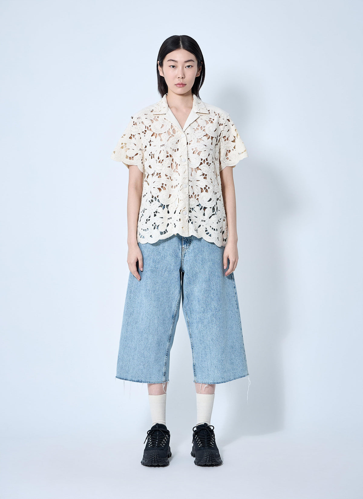 Moncler Women Short Sleeve Button-Down Shirt