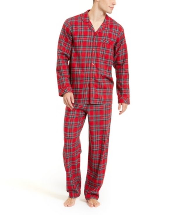 Family Pajamas Matching Mens Brinkley Plaid Family Pajama Set, Size Small