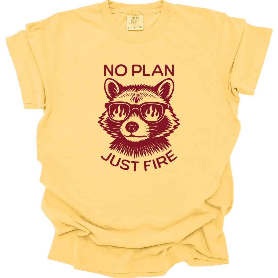 No Plan Just Fire D&D T-shirt - Comfort Colors