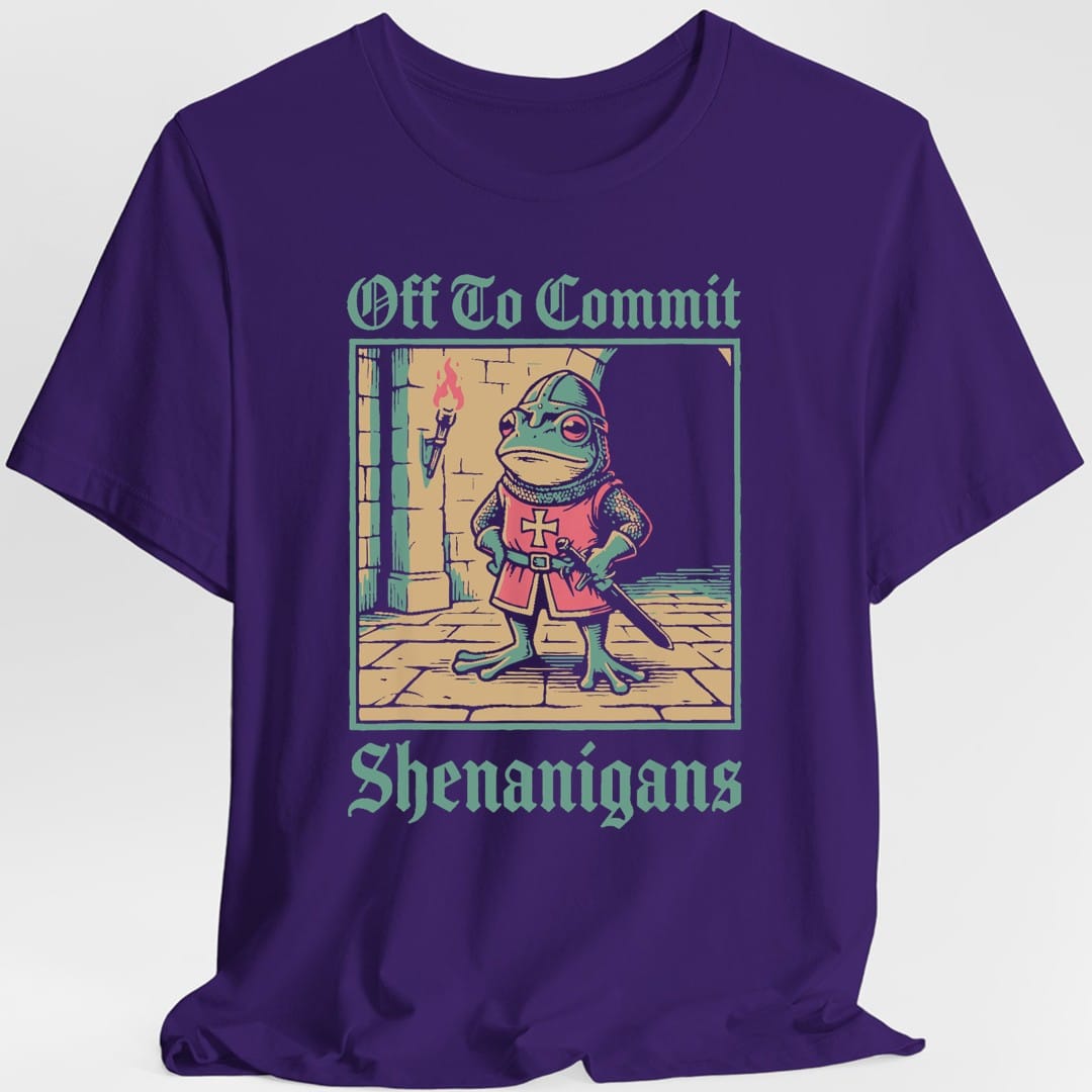 Off To Commit Shenanigans Frog T-Shirt