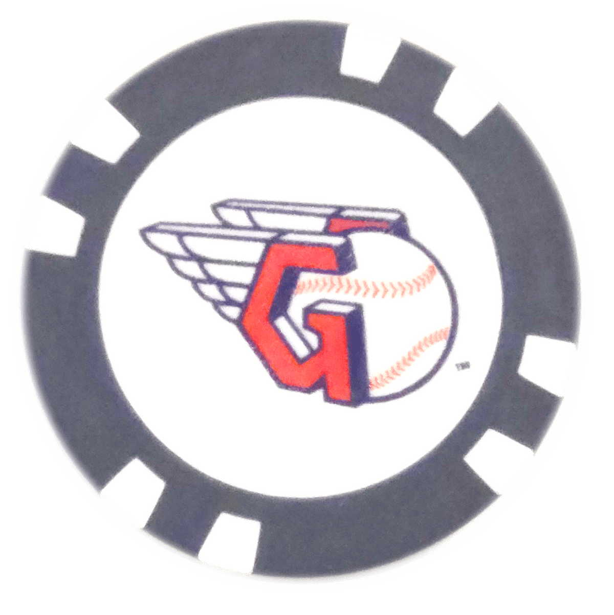 Officially Licensed Cleveland Guardians Poker Chip Ball Marker