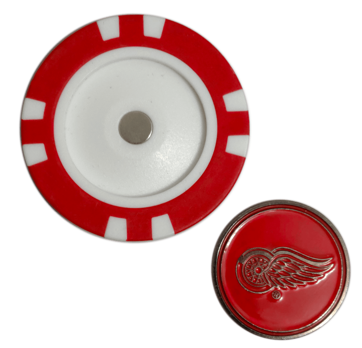 Officially Licensed Detroit Red Wings Poker Chip Golf Ball Marker