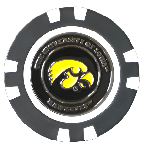 Officially Licensed Iowa Hawkeyes Poker Chip Ball Marker