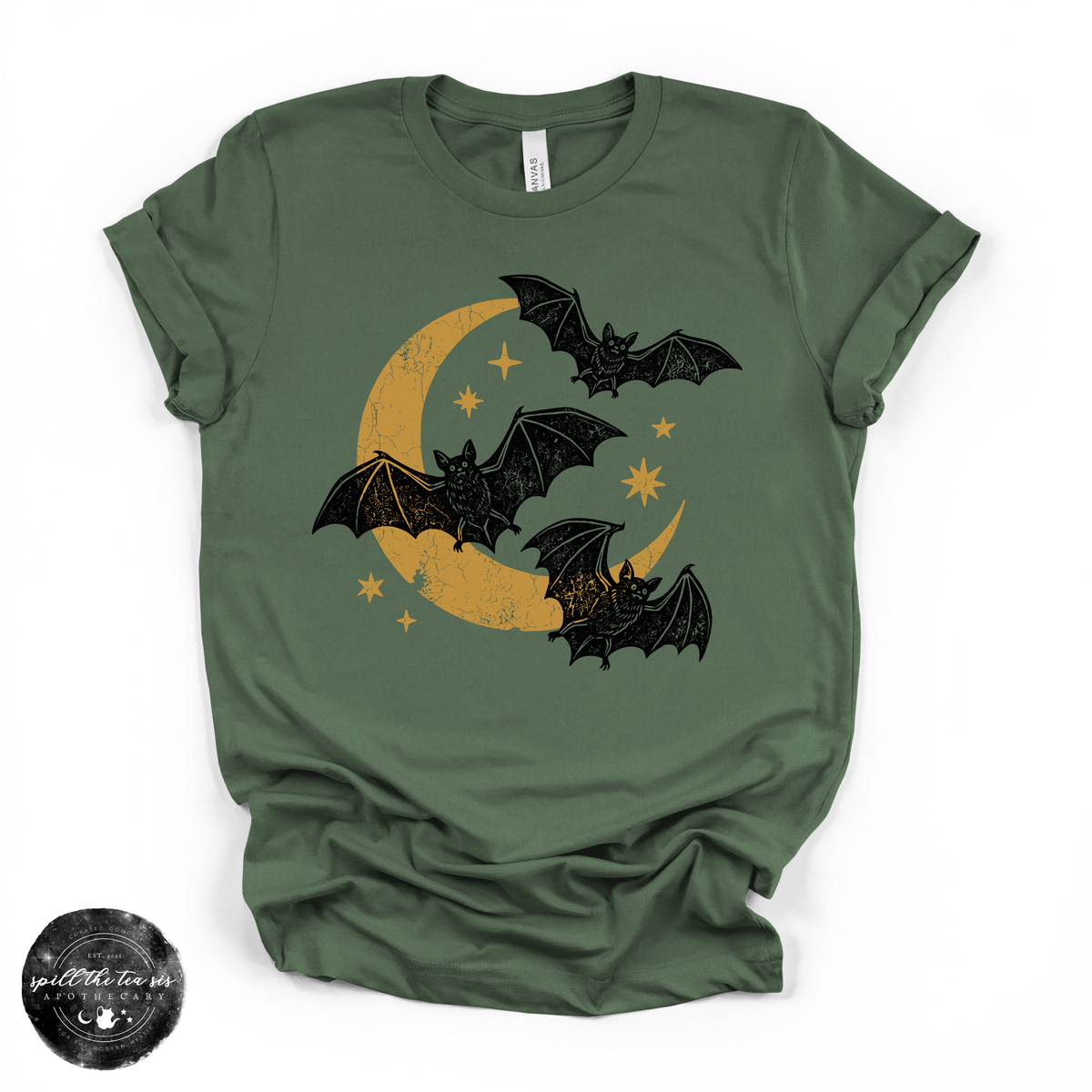 Bat Trio Tee | Cute Halloween Bat Graphic T-Shirt