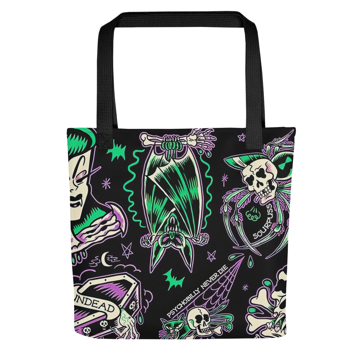 Psychobilly Blast Tote Bag
