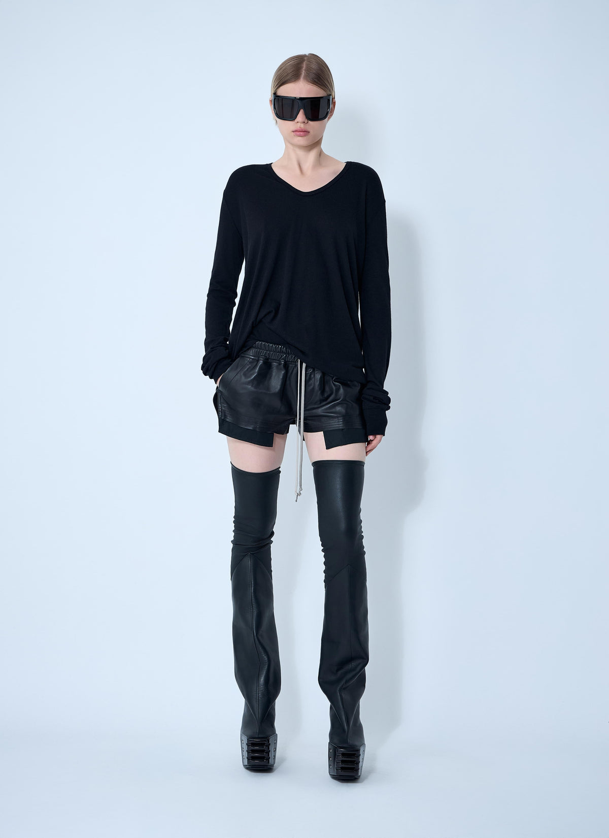 Rick Owens Women Hiked Long Sleeve Top