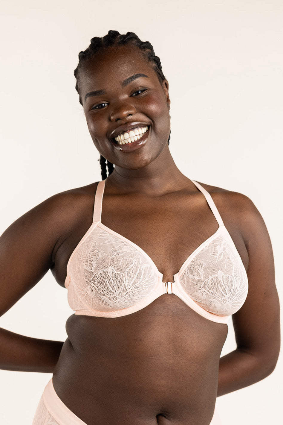 Parker Smooth Lace FlexWire Unpadded Front-Close Bra - C-G Cup