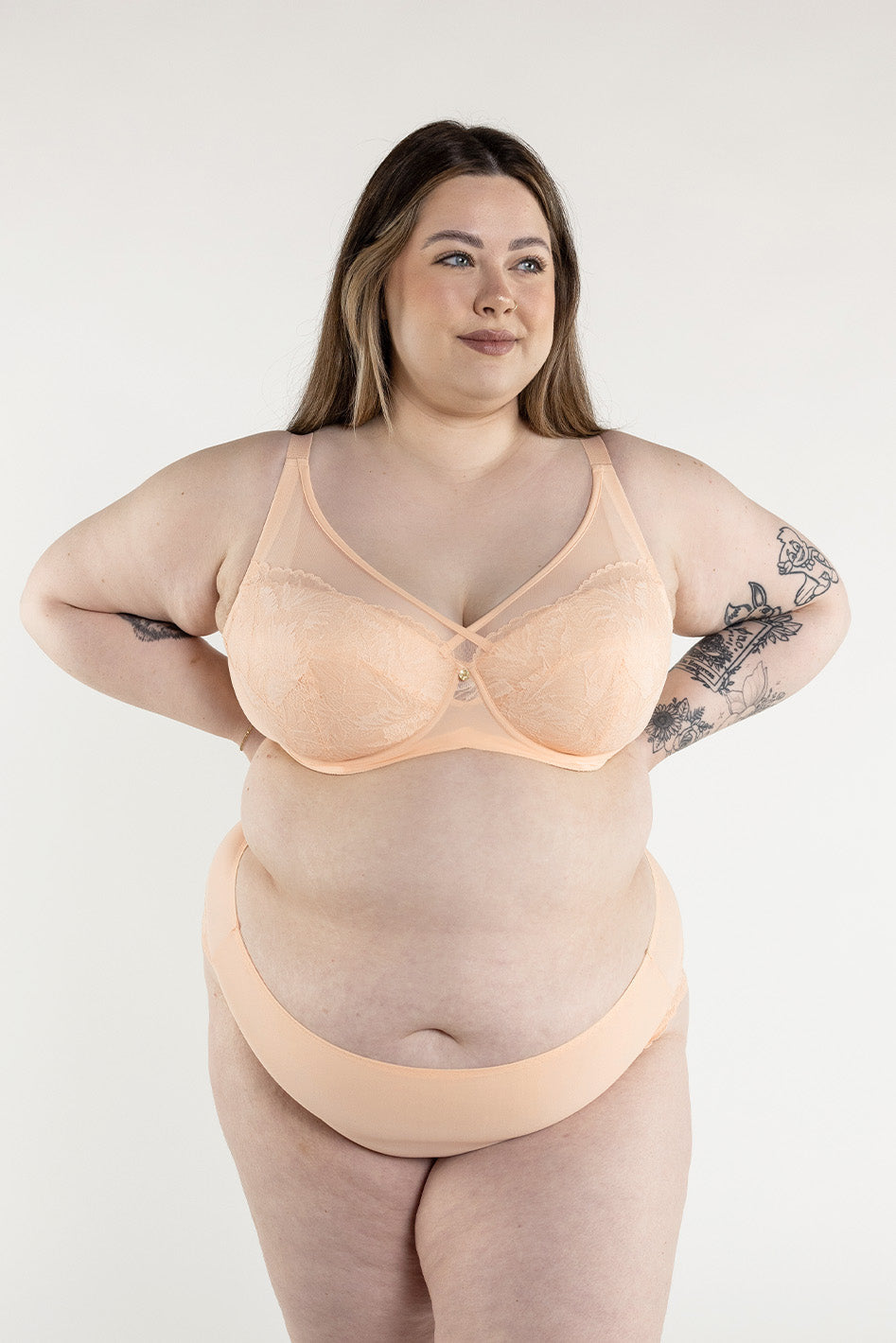 Ivy Full Coverage Underwire Bra CREAM, C-J Cup