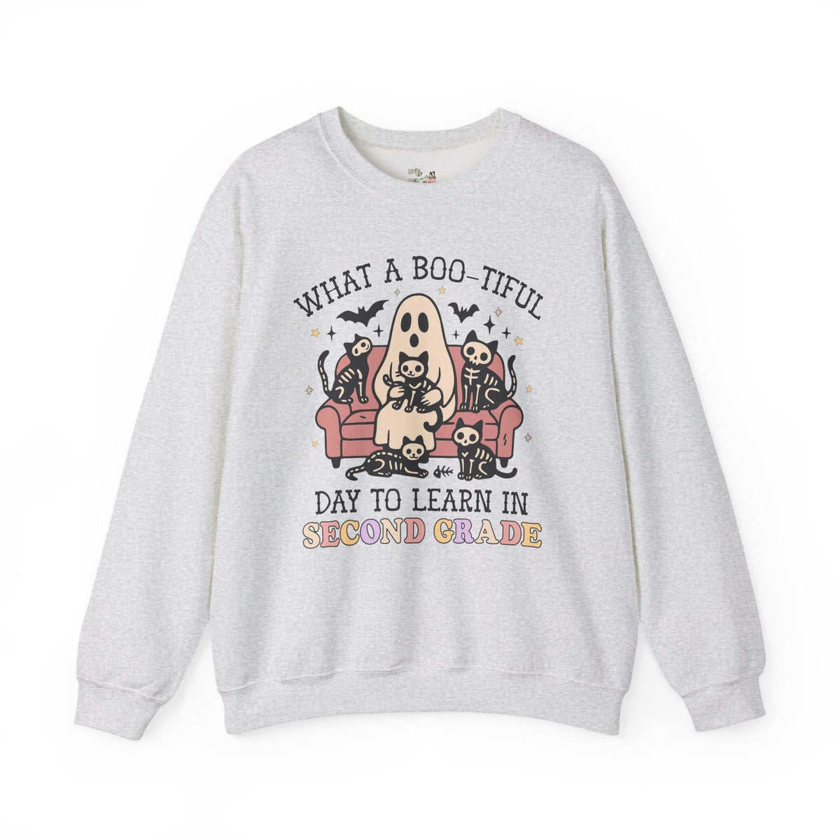 Second Grade Halloween Teacher Sweatshirt