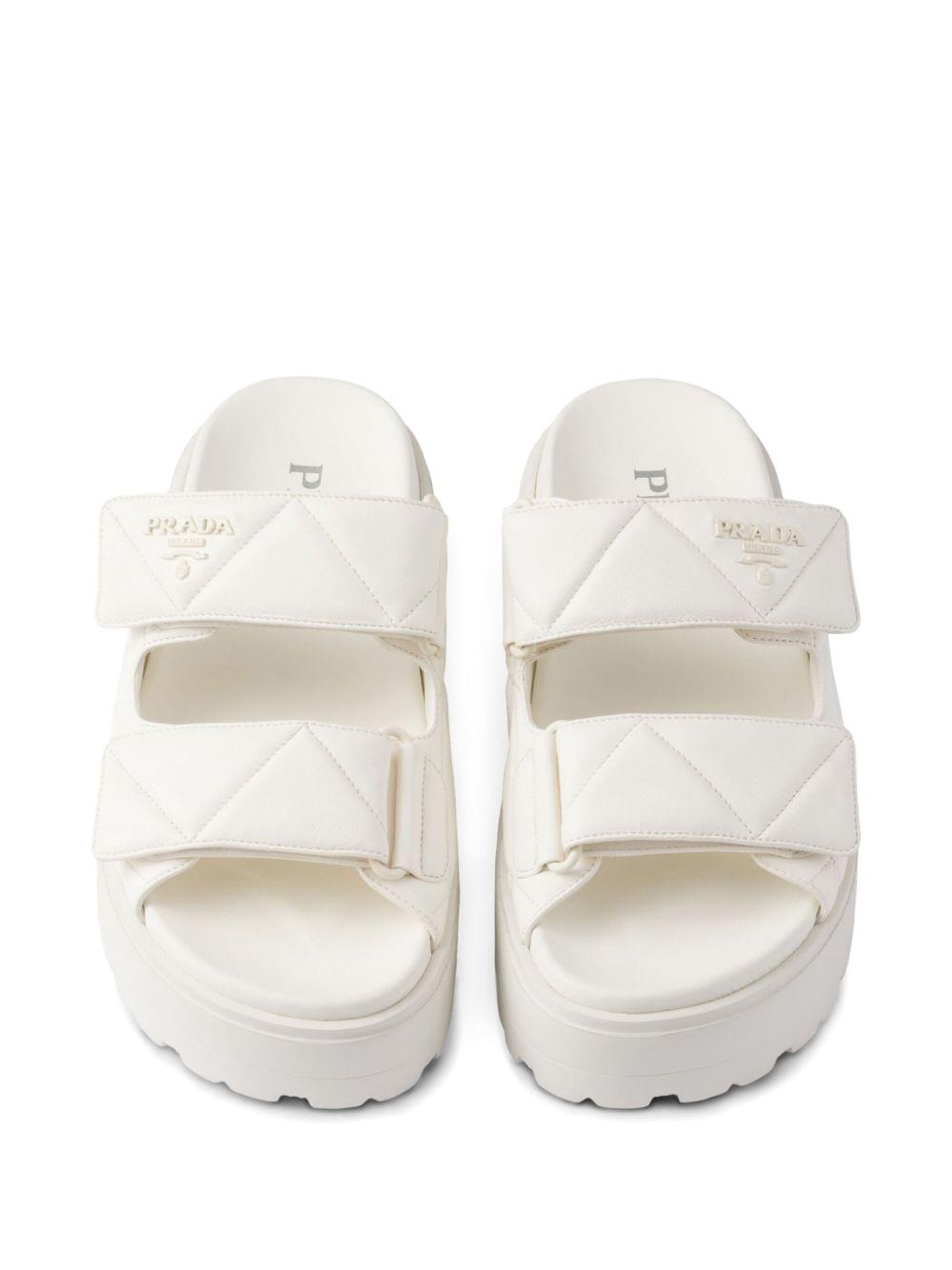 Prada Women 45Mm Padded Leather Sandals