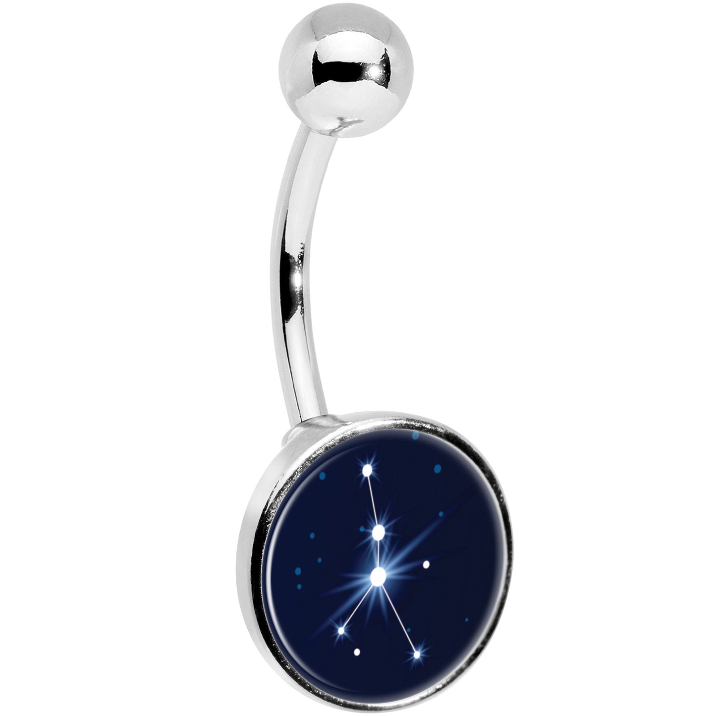 Zodiac Constellation Cancer Belly Ring
