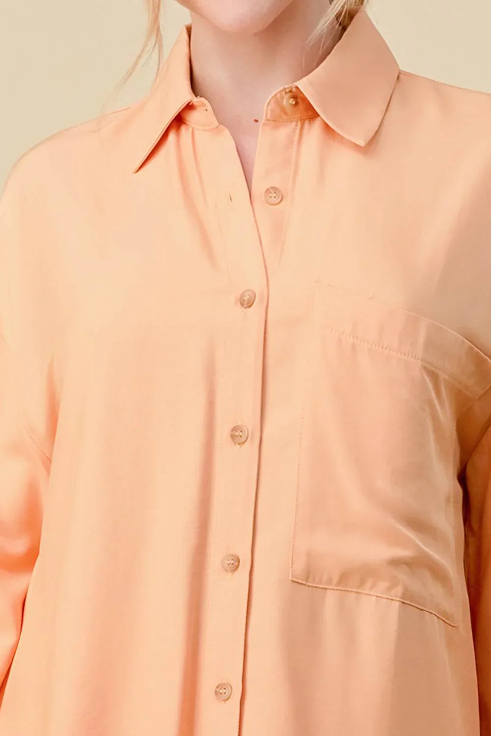 BASIC COLLARED BUTTON DOWN LONG SLEEVES SHIRTS
