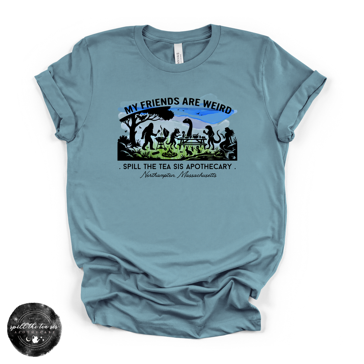 My Friends Are Weird Tee | Funny Cryptid Graphic T-Shirt