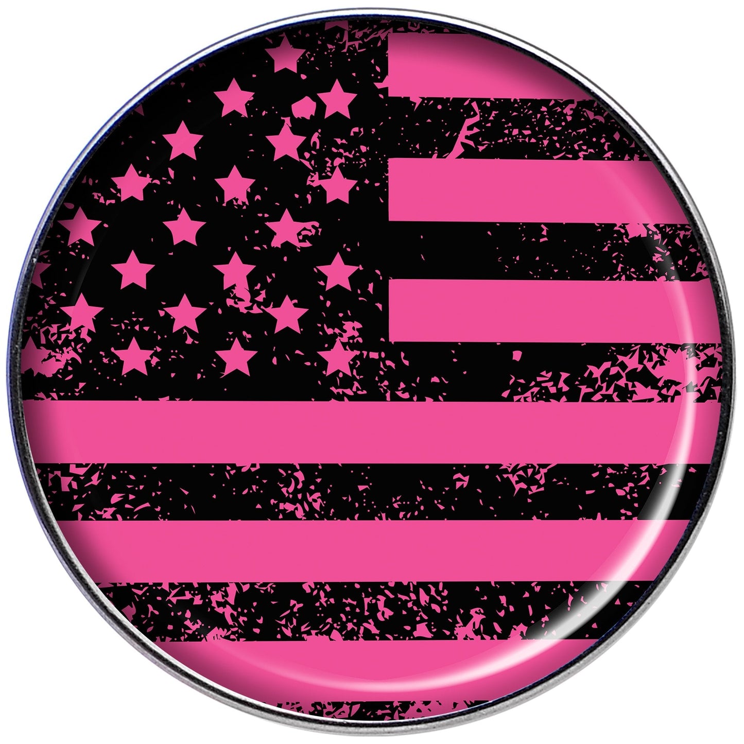 16G 1/4 Pink American Flag Tragus Cartilage Earring