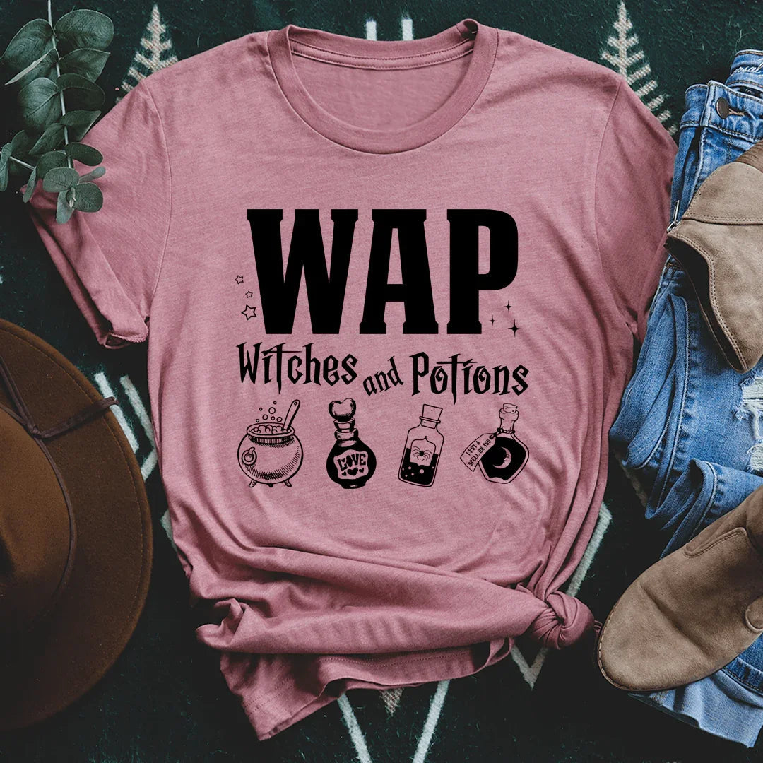"WAP Witches and Potions" – Funny Halloween Spooky Graphic Shirt