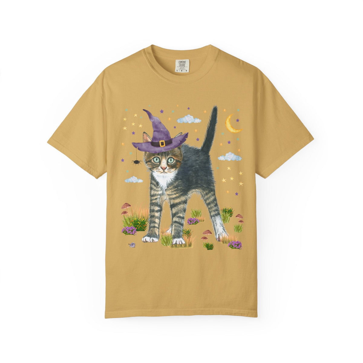 Witchy Halloween Kitten Tee