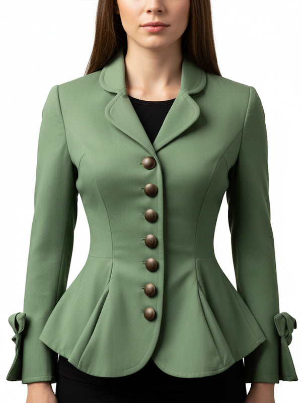 Women Green Sapphire Cotton Jacket