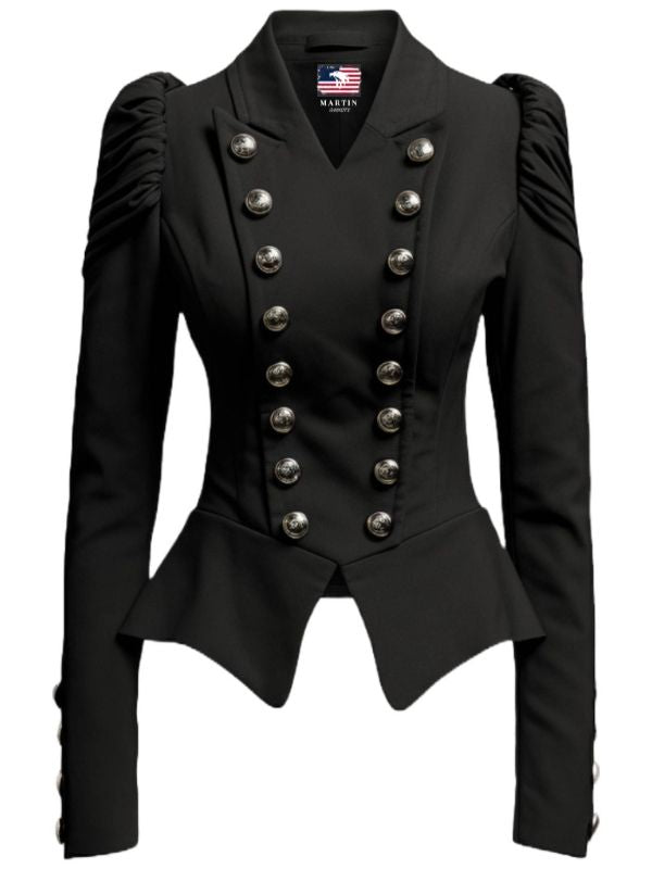 Women Military Style Cotton Jacket