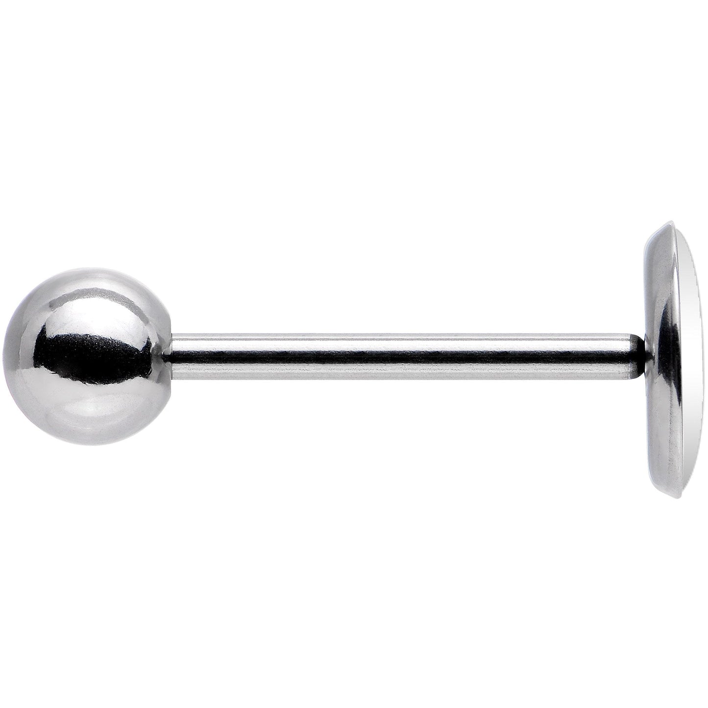Red Black Plaid Polar Bear Barbell Tongue Ring